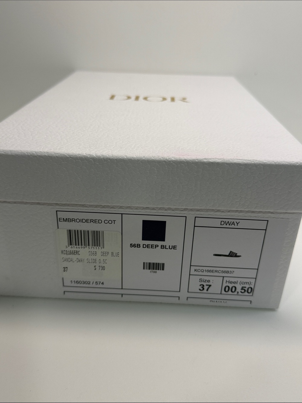 Dior White Box with Gold Foil Logo - Picture 5 of 8